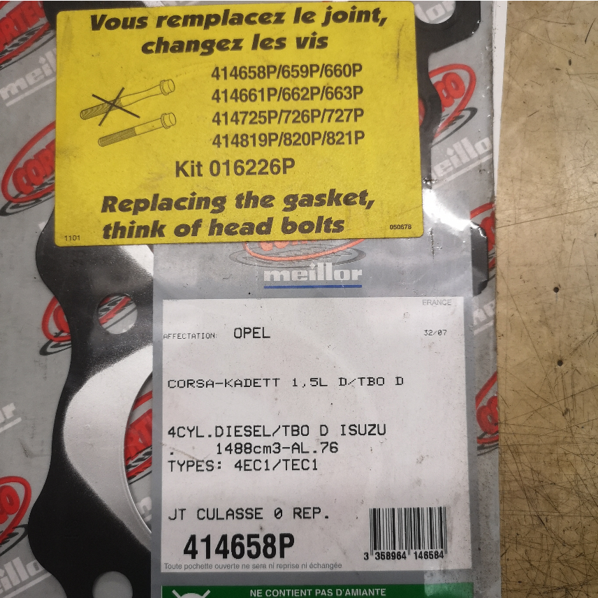 414658P joint de culasse Opel Corsa — photo 2