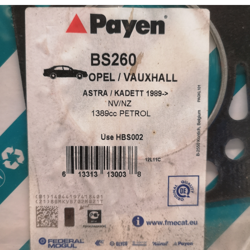 BS260 Joint de culasse Opel / Vauxhall Astra — photo 2