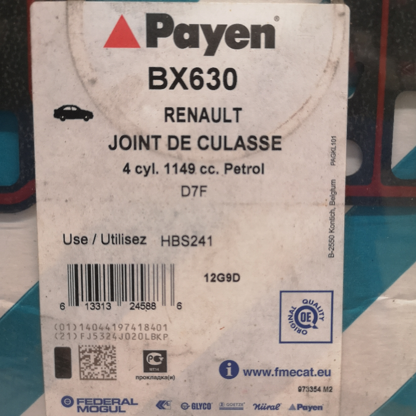 BX630 Joint de culasse Renault — photo 2