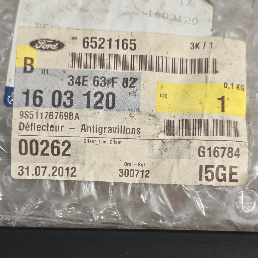 1603120 Ford Ka déflecteur antigravillons