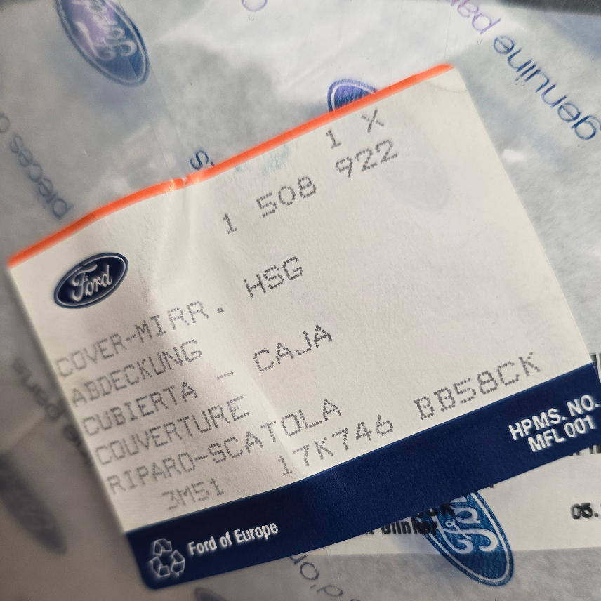 1508922 Ford CMax carapace de rétro droit — photo 2