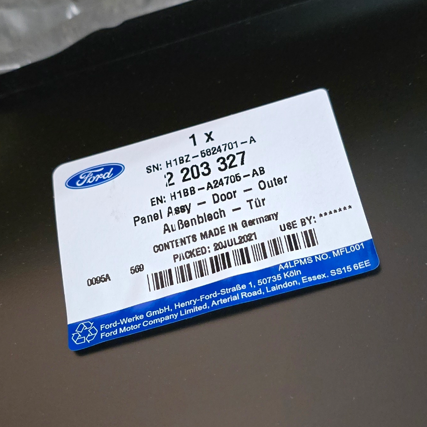 2203327 Ford Fiesta panneau de porte extérieure gauche — photo 3