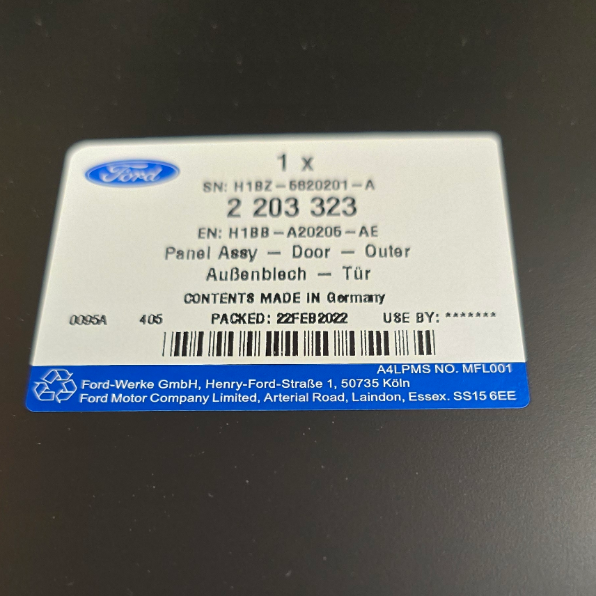 2203323 Ford Fiesta Panneau de porte avant gauche — photo 3