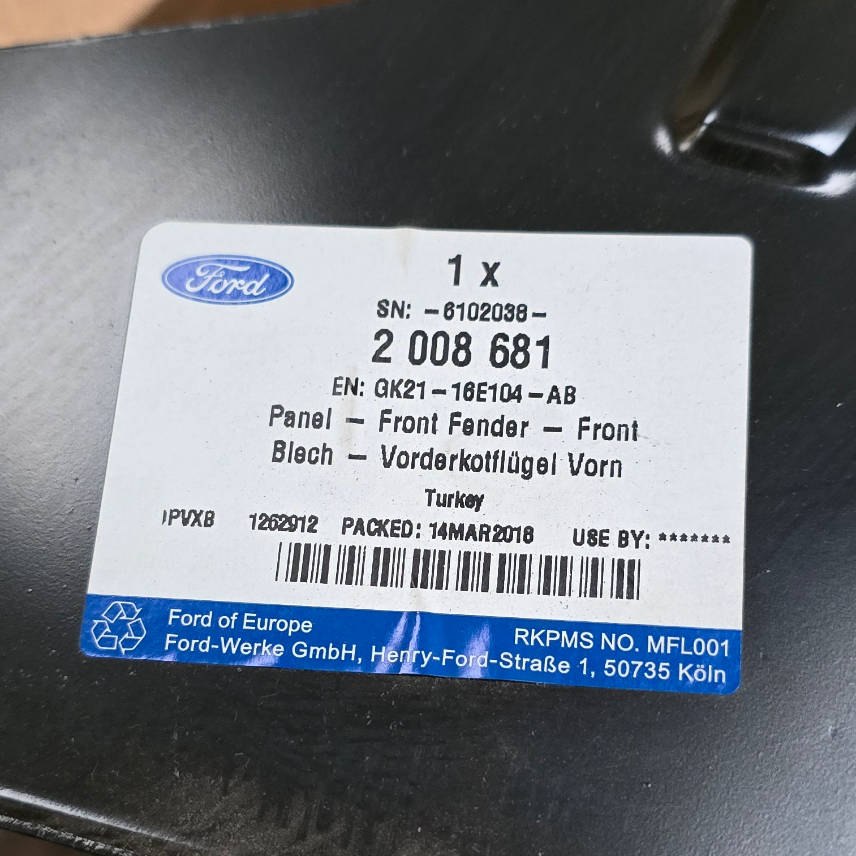 2008681 Ford Maverick & Transit Tôle de renfort — photo 2