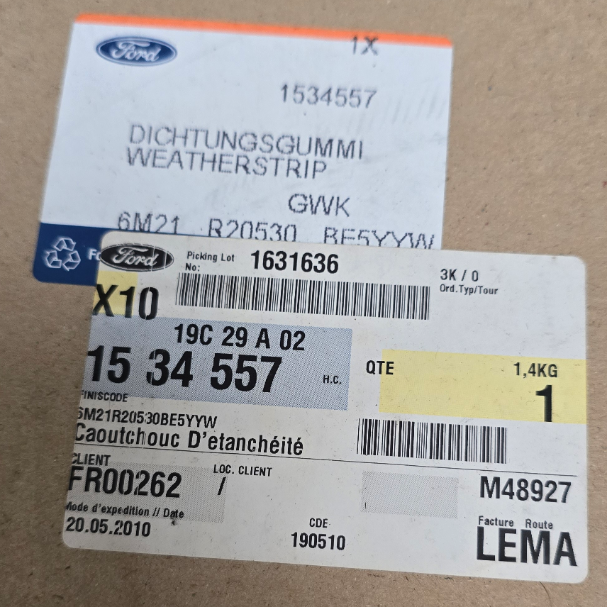 1534557 Ford Galaxy & S Max joint d’étanchéité — photo 3