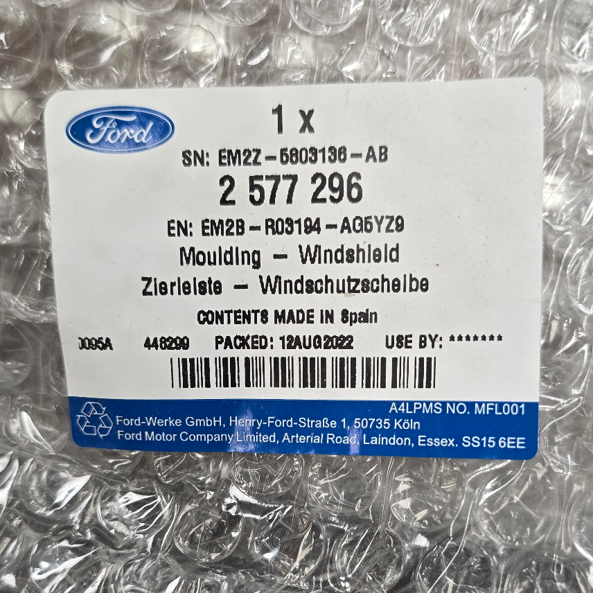 2577296 Ford S avant droite joint pare-brise — photo 3