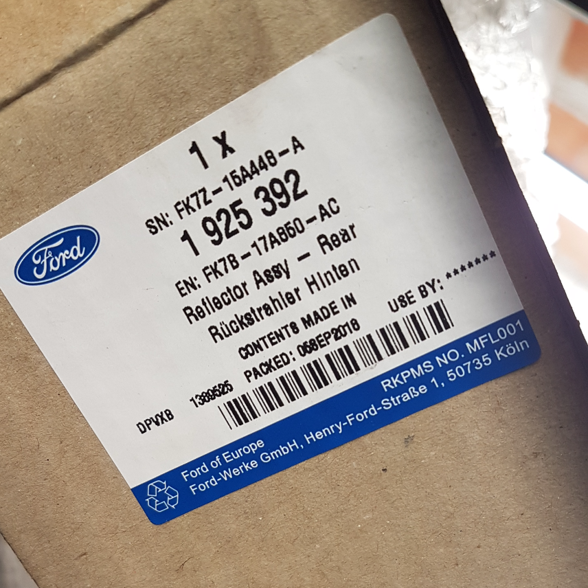 1925392 Catadioptre pour Ford Edge — photo 3