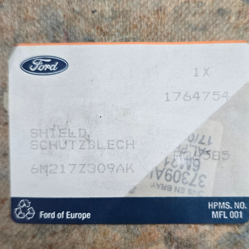1764754 Ford Mondeo Protection thermique — photo 3