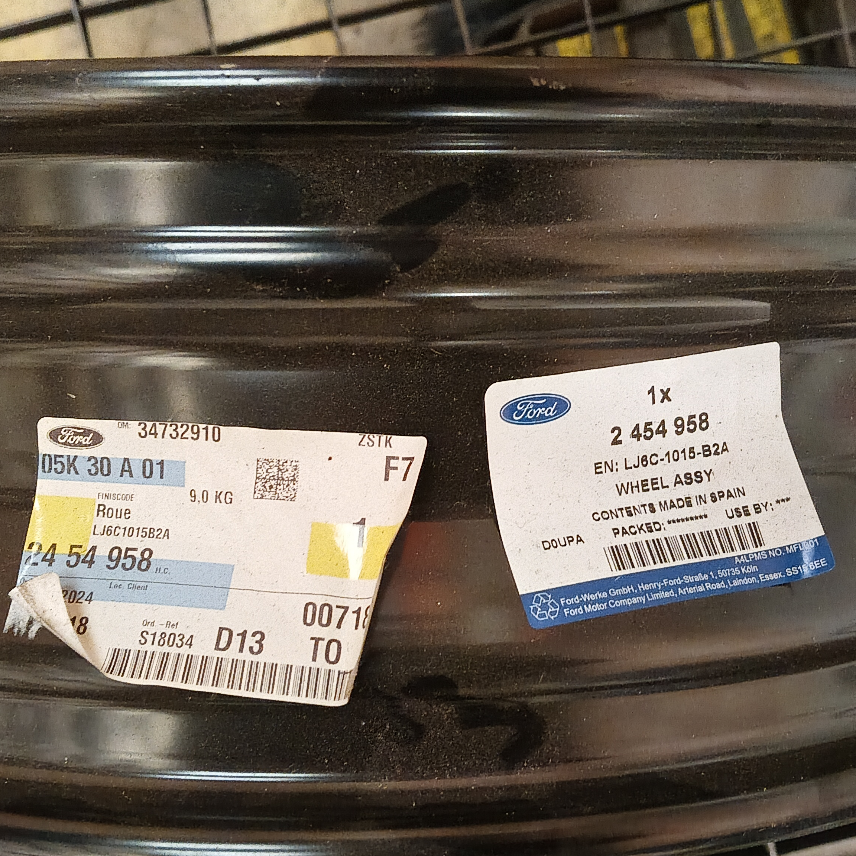 2454958 Roue de secours en acier d'origine pour Ford Kuga 2020+ 17" (noire) 2454958 — photo 2