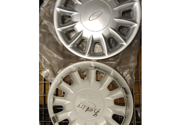 7307154 Véritable enjoliveur de roue en acier argenté 14